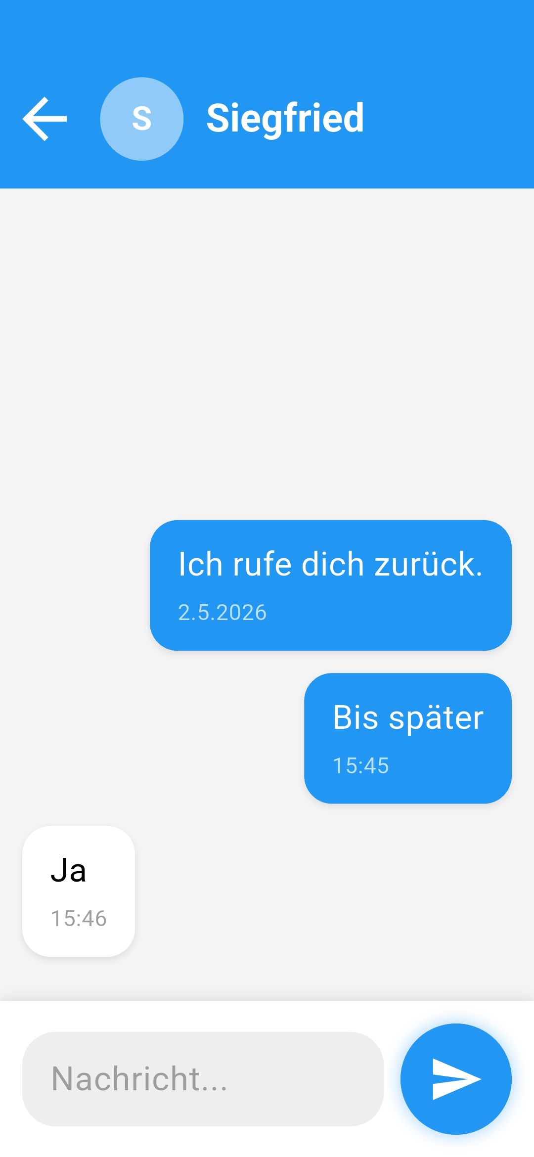 SMS-Konversation