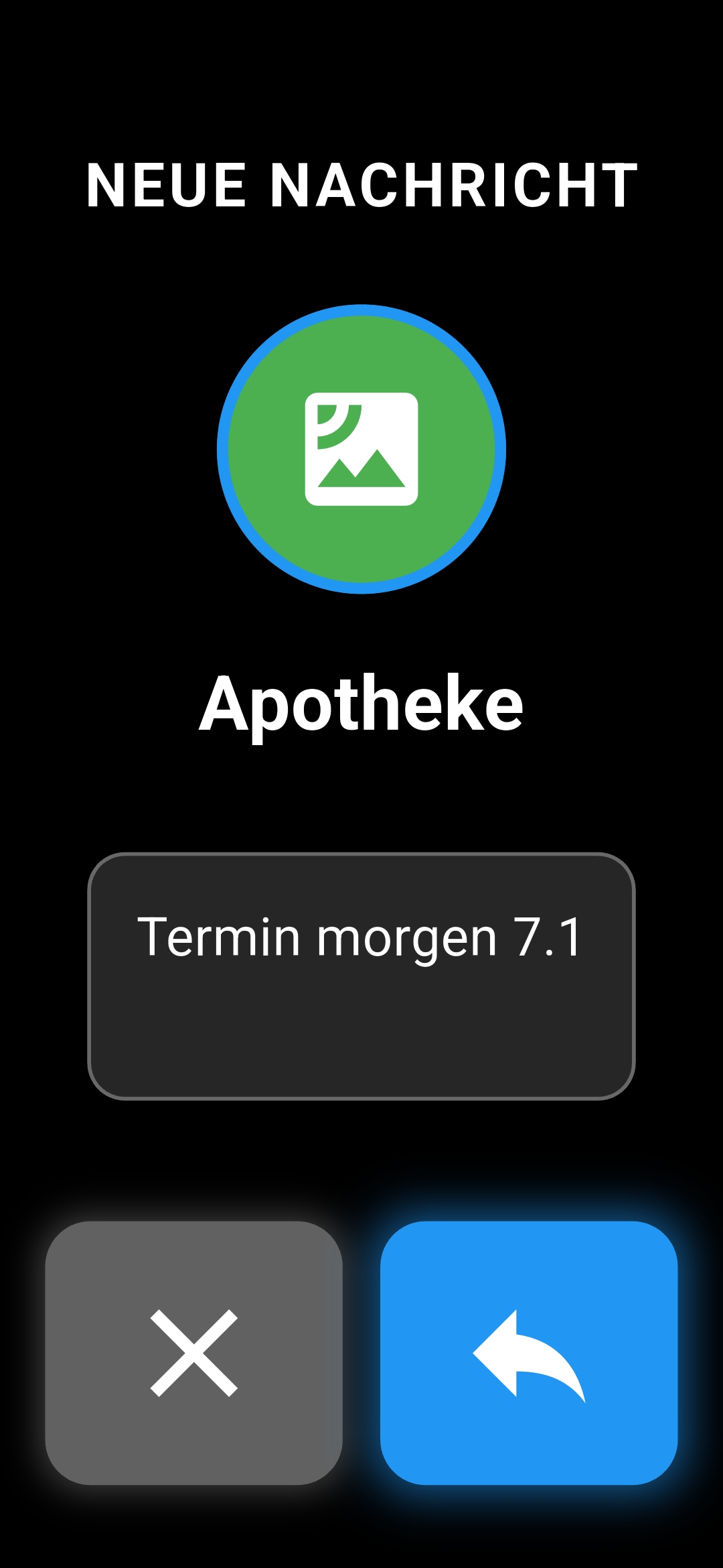 Eingehende SMS