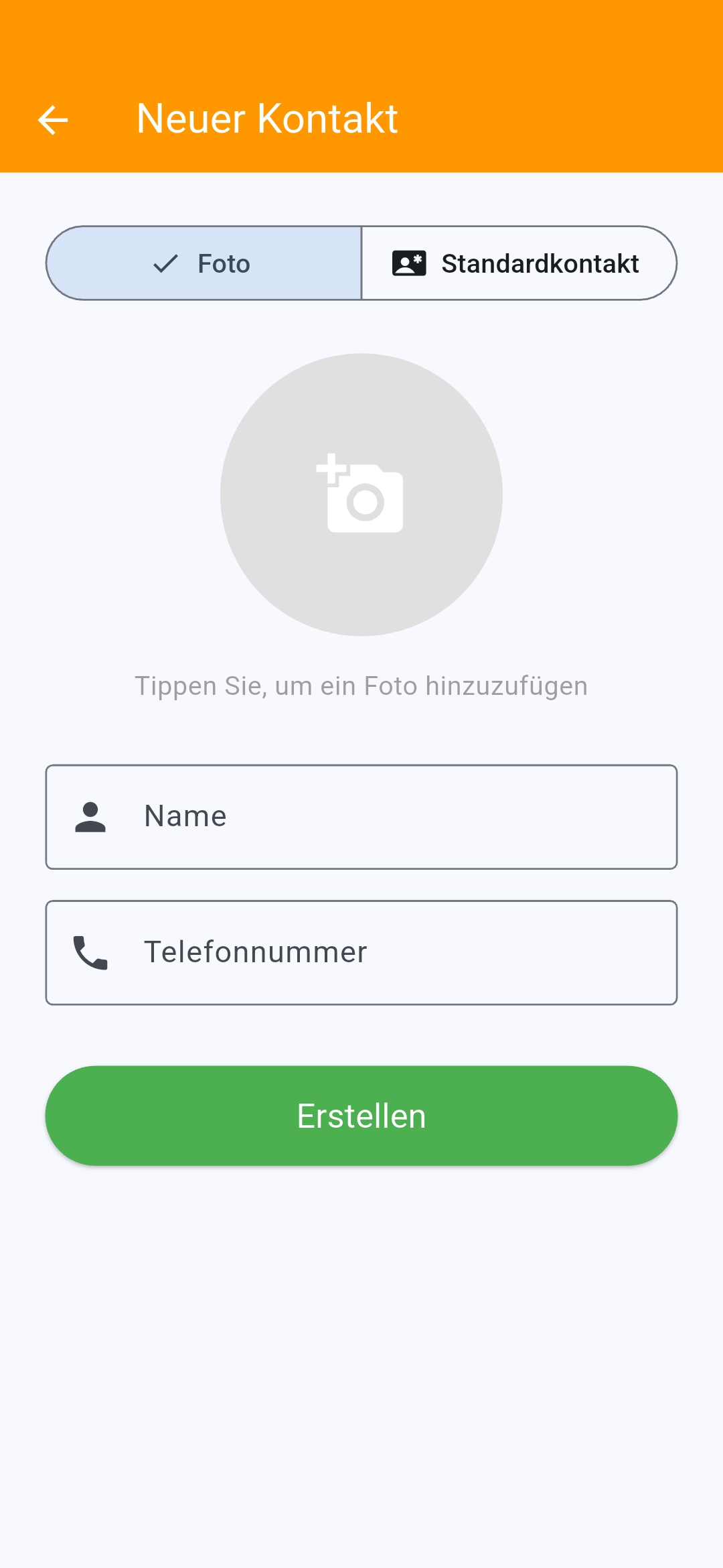 Kontakt anlegen