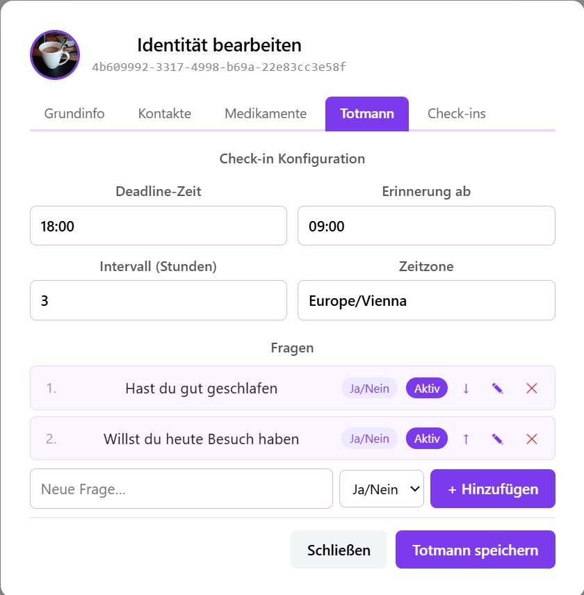 Totmann Tab
