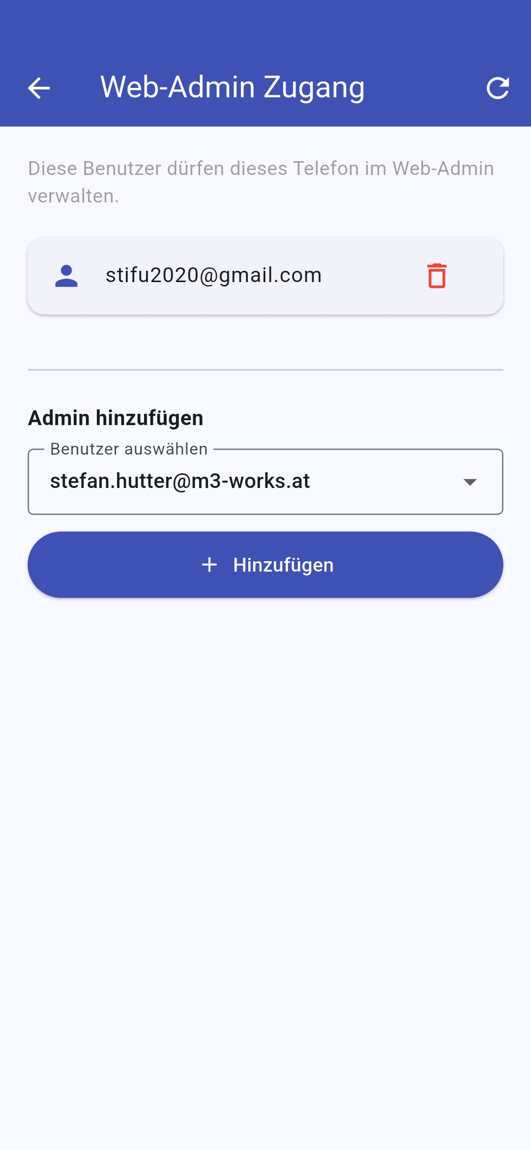 Web-Admin-Zugang