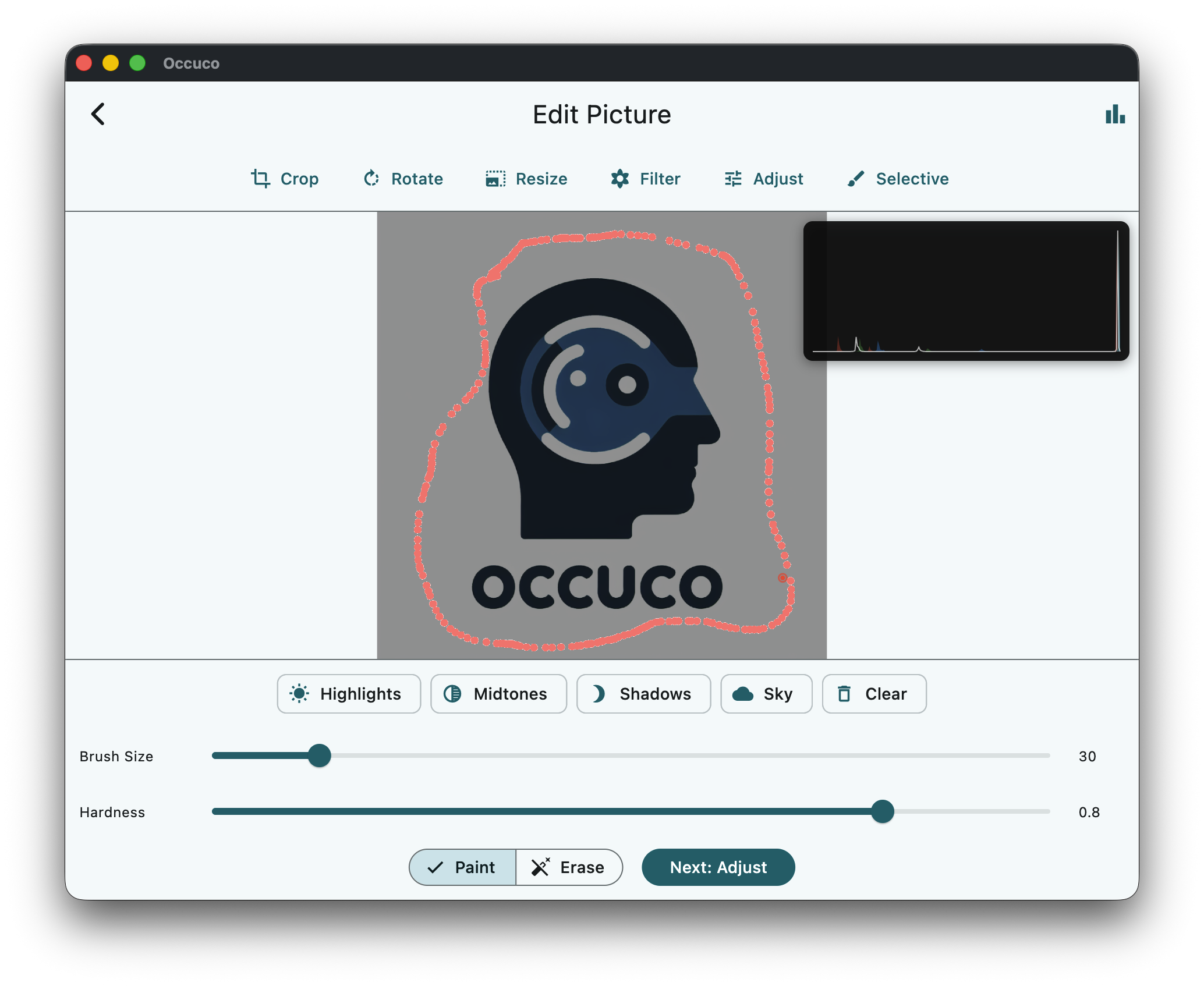 Selective Mask Editing